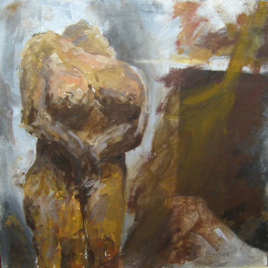 Una mujer desnuda Acrylic Canvas Nude Paintings