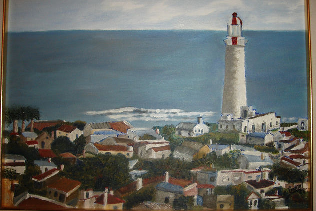 Faro de La Paloma, Uruguay Oil Canvas Landscaping