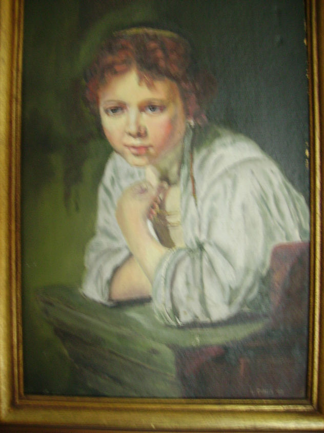 niña en la ventana