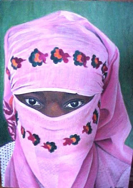 NIÑA DE VELO ROSADO