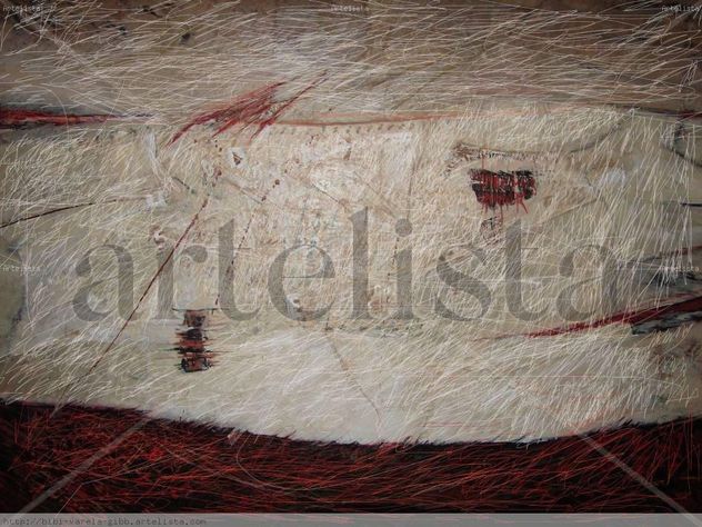 Serie Aquí y Ahora-quedó la escarcha,desdibujando letras en papel arrugado