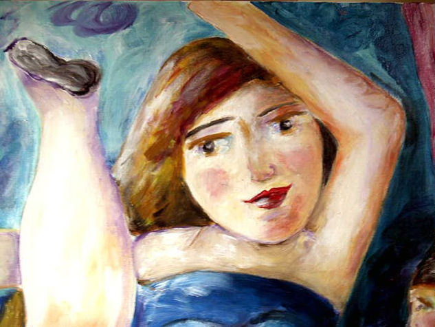 LA BAILARINA (DETALLE 3) Acrylic Canvas Portrait