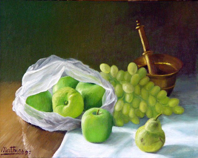 Frutas - III - Óleo Lienzo Bodegones