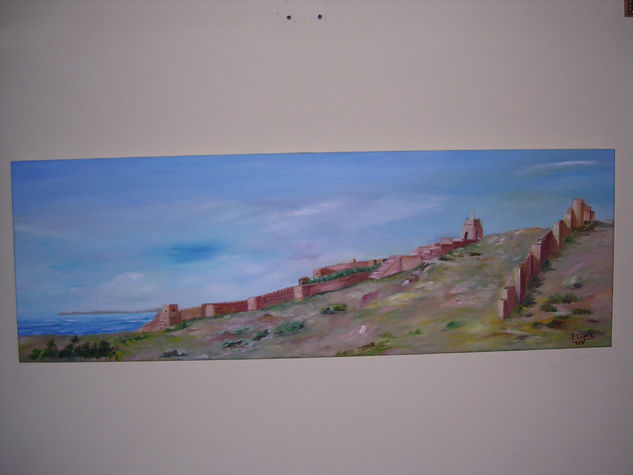 Cerro San Cristóbal y Alcazaba Oil Canvas Landscaping