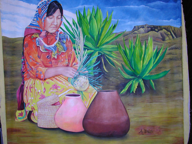 tejedora de sueños Oil Canvas Landscaping