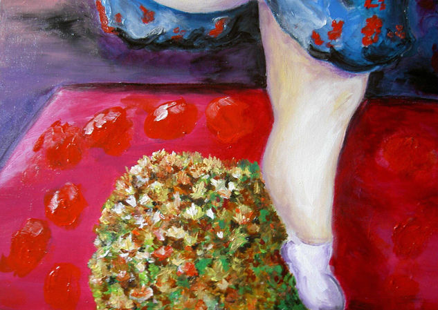 LA BAILARINA (DETALLE 2) Acrylic Canvas Portrait