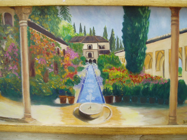 la alhambra Oil Panel Landscaping