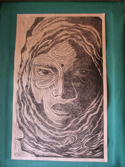 Africa Woodcut