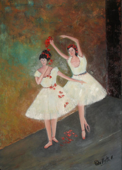 bailarinas Oil Canvas Figure Painting