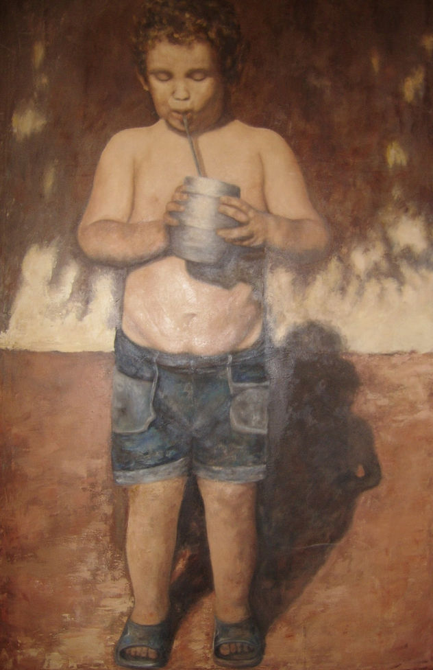 niño con mate