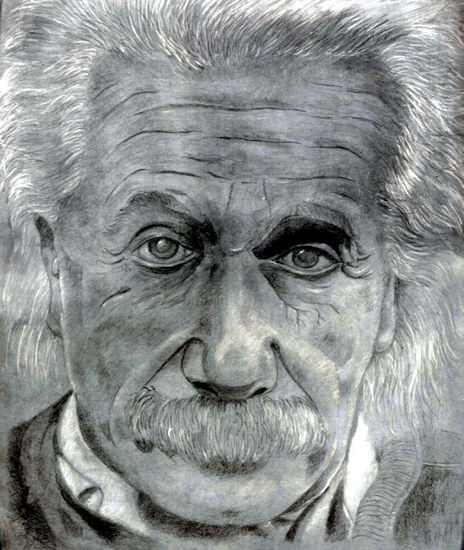 Albert 2 Pencil (Black) Paper Portrait