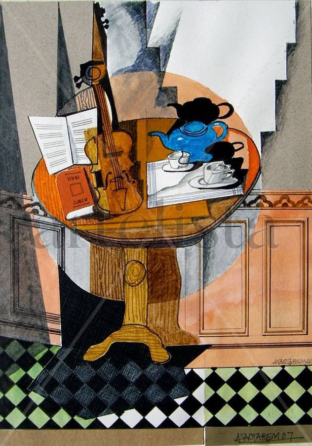 Interior con velador II