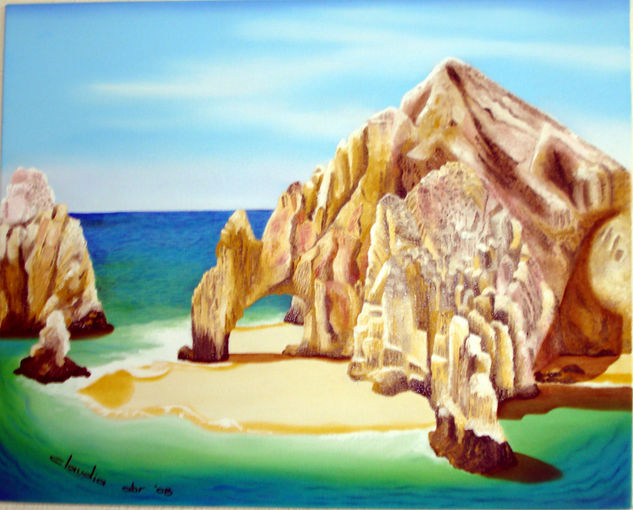 Arco de Cabo San Lucas Oil Canvas Landscaping