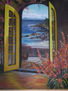 CASA CON PUERTAS AMARILLAS Y VISTA AL MAR