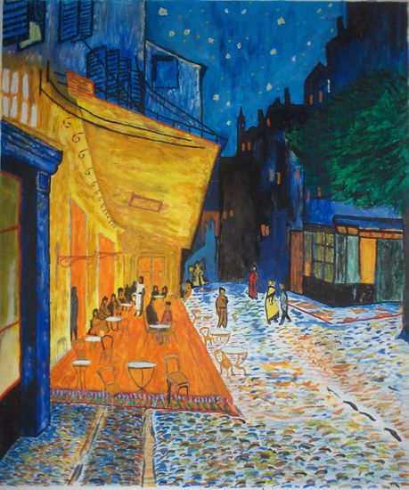 EL CAFE DE NOCHE Watercolour Card Landscaping