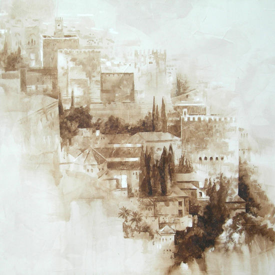 la Alhambra Mixed media Canvas Landscaping