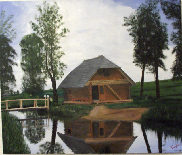 SAUNA LETONA Oil Canvas Landscaping