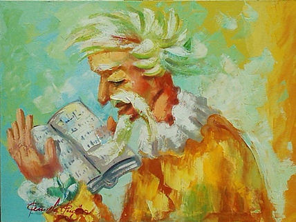 Quijote leyendo