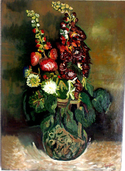 MALVAVISCOS Oil Canvas Floral Painting