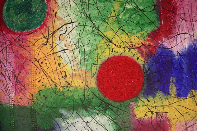 PELOTAS DE COLORES PARA LOS NIÑOS DE AFRICA Mixed media Panel Others