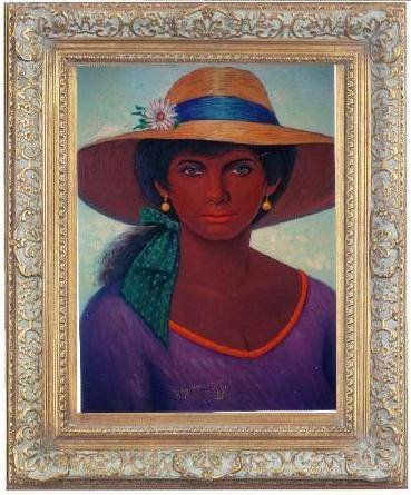 indiecita dominicana con pañoleta verde