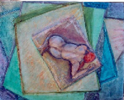 Una mujer desnuda y...