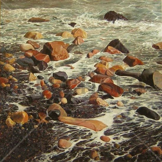 Caricias de mar Oil Canvas Marine Painting