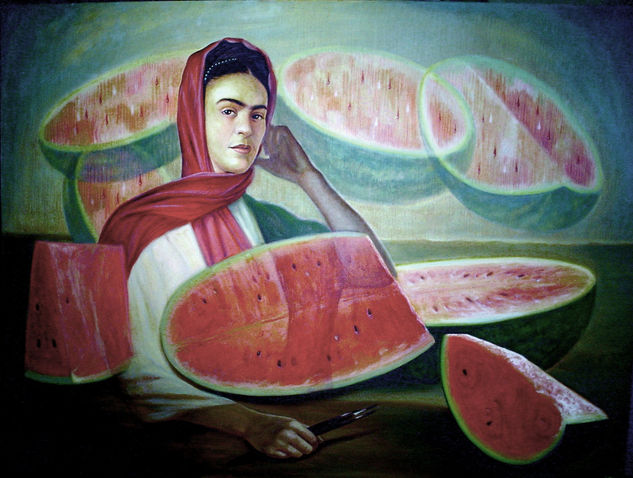 FRIDA CON SANDIAS Oil Canvas Others