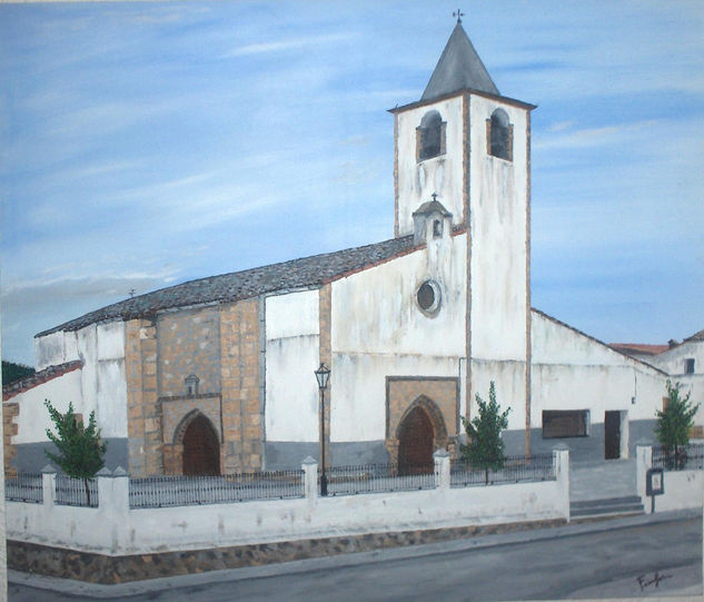 iglesia la asuncion(PLASENZUELA ) Caceres Oil Canvas Landscaping