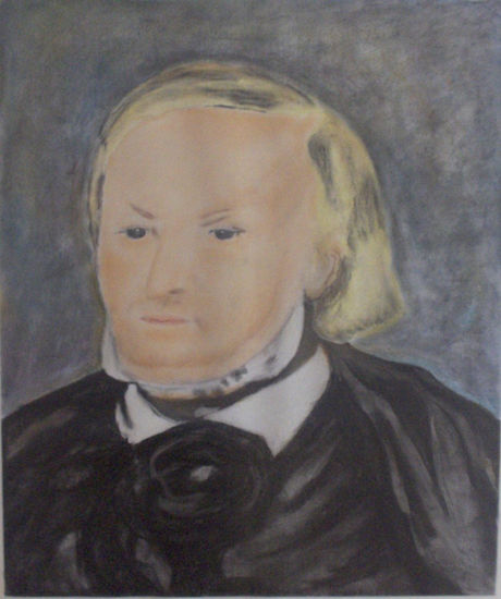 RETRATO DE R.WAGNER Pastel Card Portrait