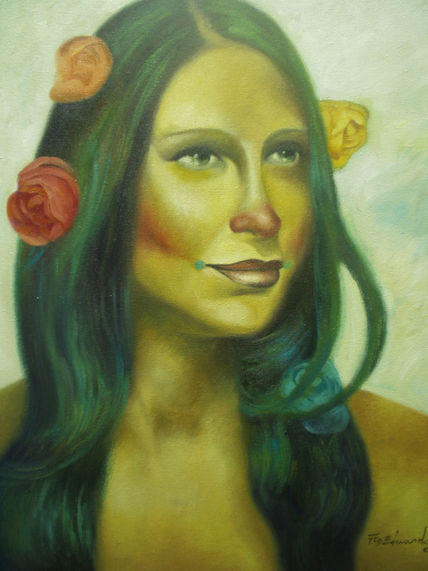 Moça indigena com...