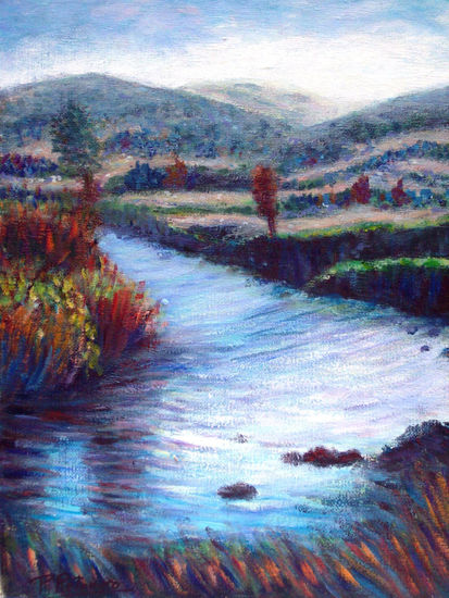 Escucha el murmullo del agua Oil Canvas Landscaping