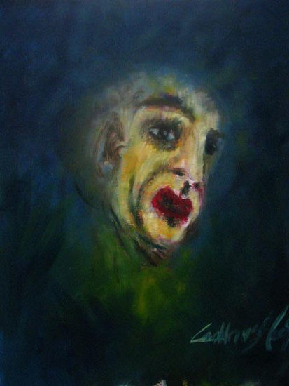 Despues de la Media Noche. Oil Canvas