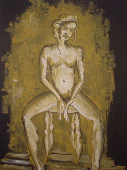 LA GUARDIANA Acrylic Canvas Nude Paintings