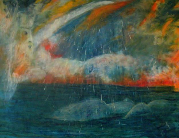 Lluvia de Semen Oil Canvas