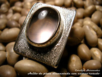 Anillo cuarzo rosado