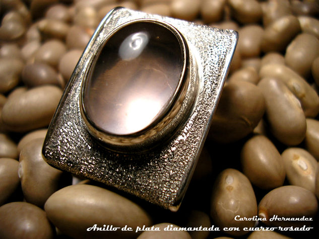 Anillo cuarzo rosado 