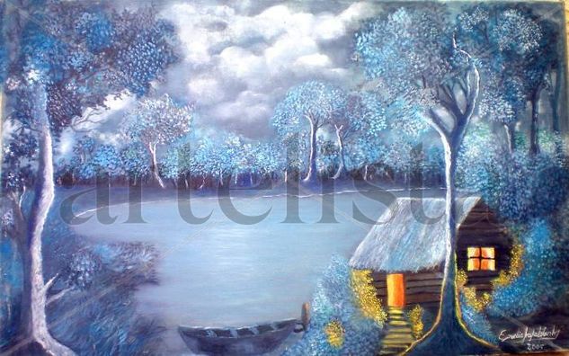 Plenilunio Oil Canvas Landscaping