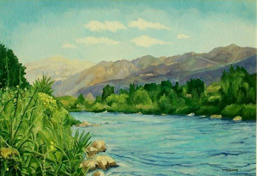 LA SIERRA DEL CADÍ. Oil Canvas Landscaping