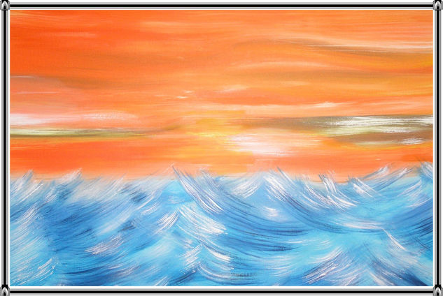 MAREJADAS DE VERANO          15 Oil Textile Marine Painting