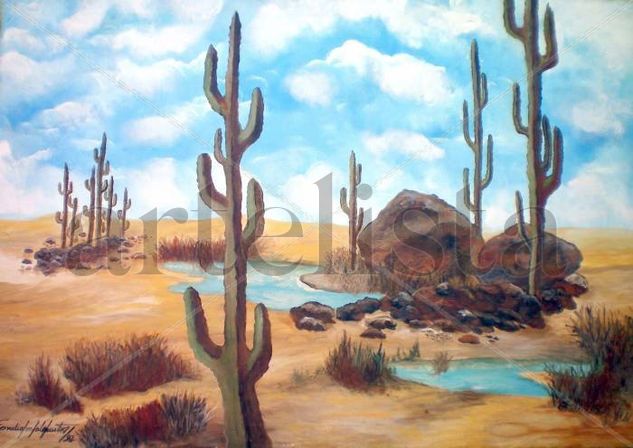 Desierto Oil Canvas Landscaping