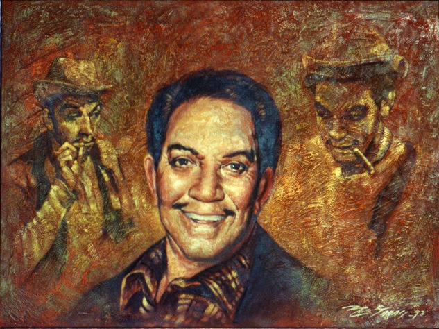 CANTINFLAS Oil Canvas Portrait