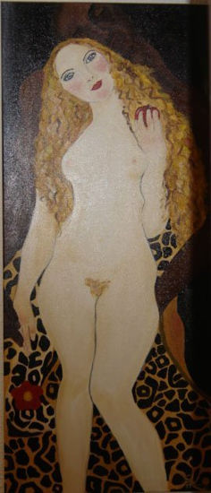 Adan y Eva Acrylic Canvas Nude Paintings