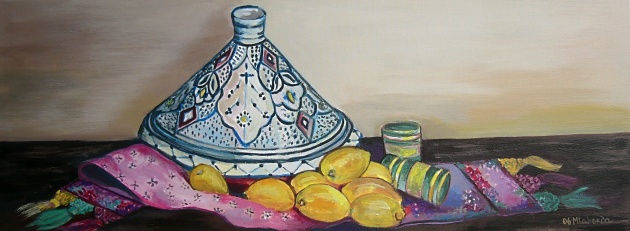 Tagine Acrylic Canvas Still Life Paintings