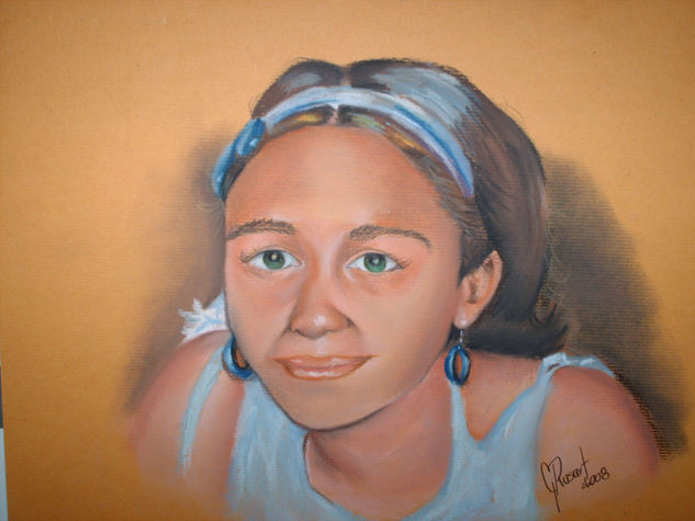 Ya no estás Pastel Card Portrait