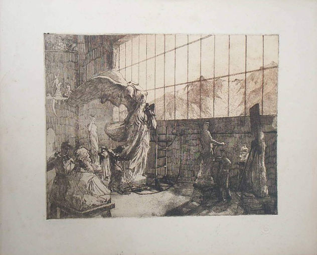 Laboratorio di marmo a Carrara