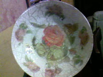 Decoupage en vidrio