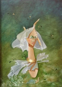 la novia Oil Canvas Figure Painting