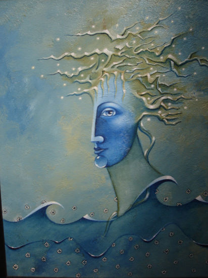 " ondina " Oil Canvas Figure Painting