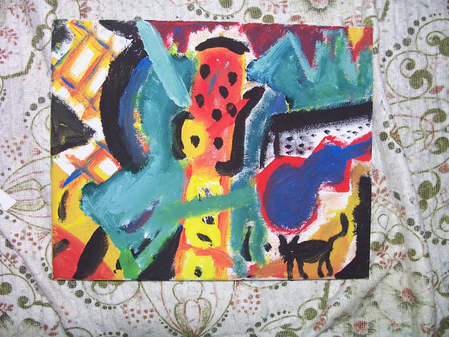 el perro y el gato Acrylic Canvas Animals